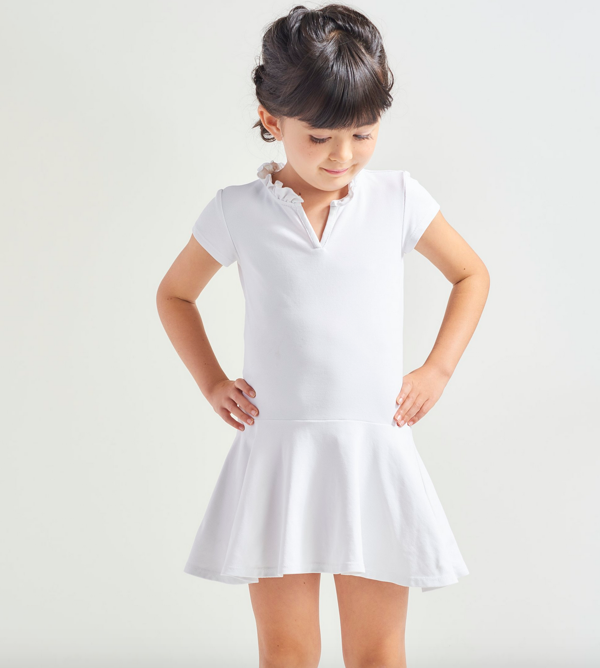 Girls white outlet polo dress